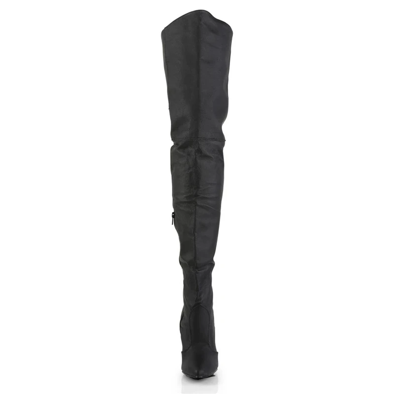 Rncksi Women's Winter/Autumn Folding Over the Knee Boots Sexy Thin High Heel Boots Fashion Pointed toe Boots Women Shoes Big