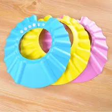 Детская водонепроницаемая шапочка для душа, шампунь для душа, мягкая Регулируемая шапка с козырьком для малышей, малышей, детей, детей