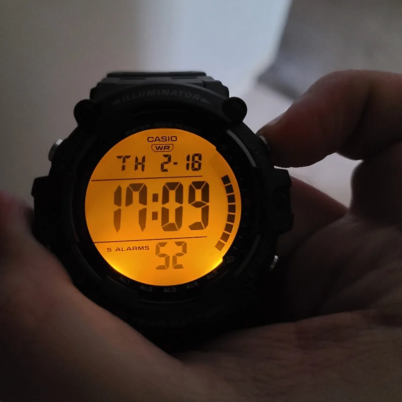 Casio Watch Men Top Set 100m Waterproof Digital Sport Quartz Ten Years Of  Electricity Military Watch Men Relogio Ae-1500wh-8b - Quartz Wristwatches -  AliExpress