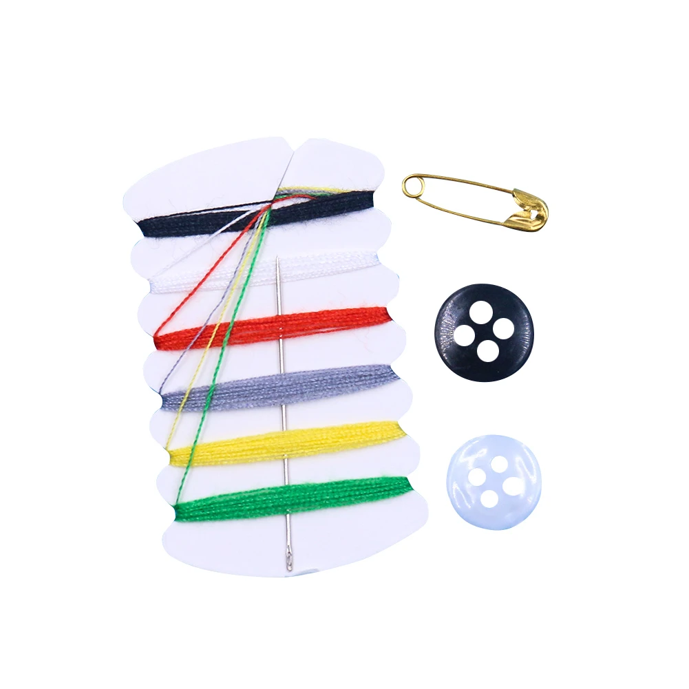 Kit de costura portátil, accesorios de costura, de costura desechables para Hotel y hogar, juego de hilo de aguja, venta al por mayor, Uds.|Herramientas de costura y accesorios| -