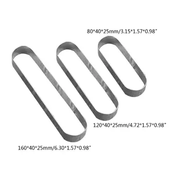 

Stainless Steel Oval Rectangular Mousse Cake Mold Circle Ring Pastry Mould Kitchen Baking Tool