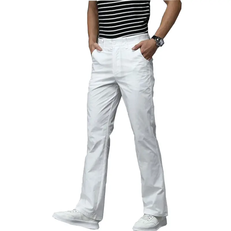 

Pants For Men Spring and Summer New Men's Micro-Flare Casual pants Korean version of the Stretch Slim FIared Casual pants