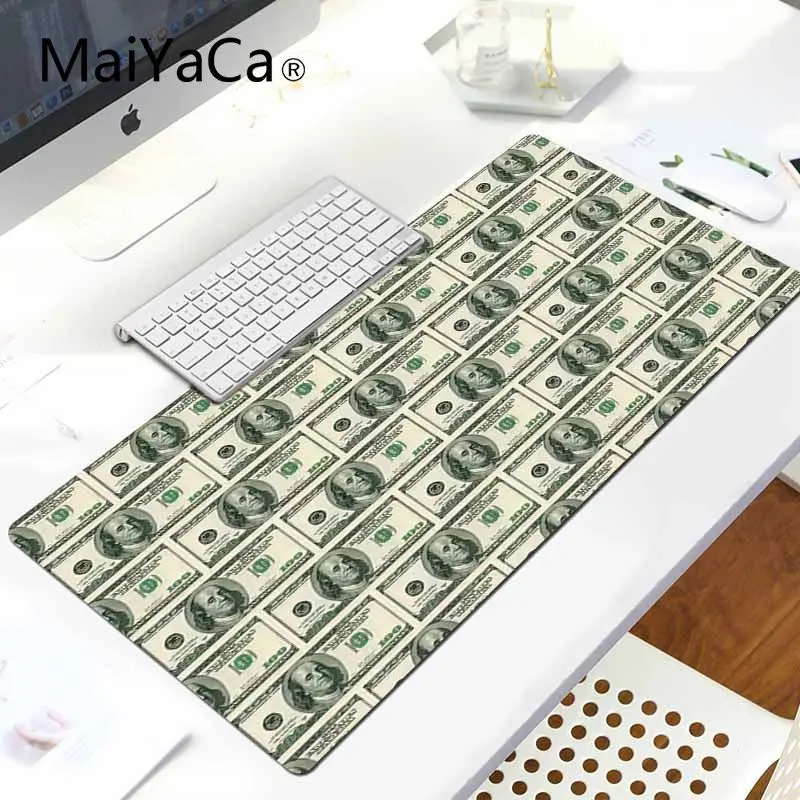 MaiYaCa удобный коврик для мыши с принтом доллара игровой коврик для мыши большой коврик для мыши ПК компьютерный коврик