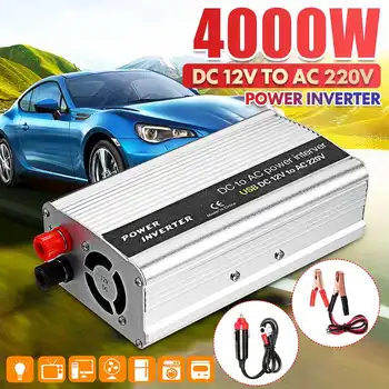 

4000W Peaks Solar Power Inverter DC 12V to AC 220V Charger Converter Adapter Modified Sine Wave Transformer