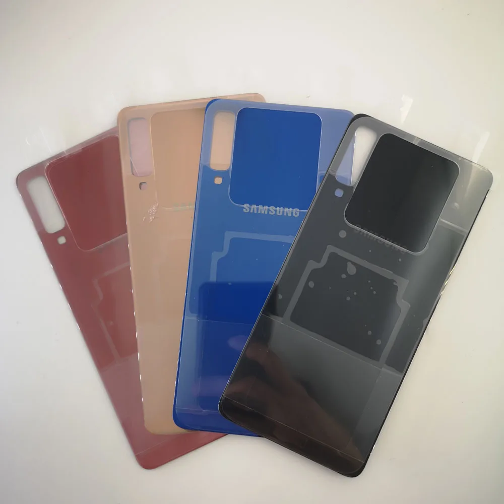 

Samsung A7 2018 Back Cover Battery Case 3D Glass Housing Cover Samsung Galaxy A750 A750F SM-A750 Back Door + Adhesive Sticker
