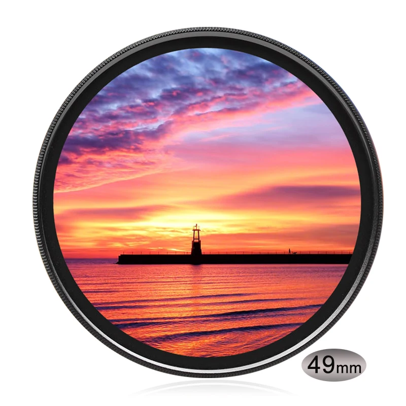 Фильтр нейтральной плотности ND4 ND16 49 мм ND8 (0 9) 3-Stop ND для объектива Canon Nikon Sony