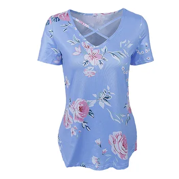 

Madam clothing OWLPRINCESS 2017 summer printing short sleeve jacket hollow out v-neck cultivate one's morality