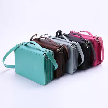 

184 Holes Pencil Case Large Capacity Colored PU Leather School Pencil Bag Box Pouch Multifunctional Pencilcase for Kids