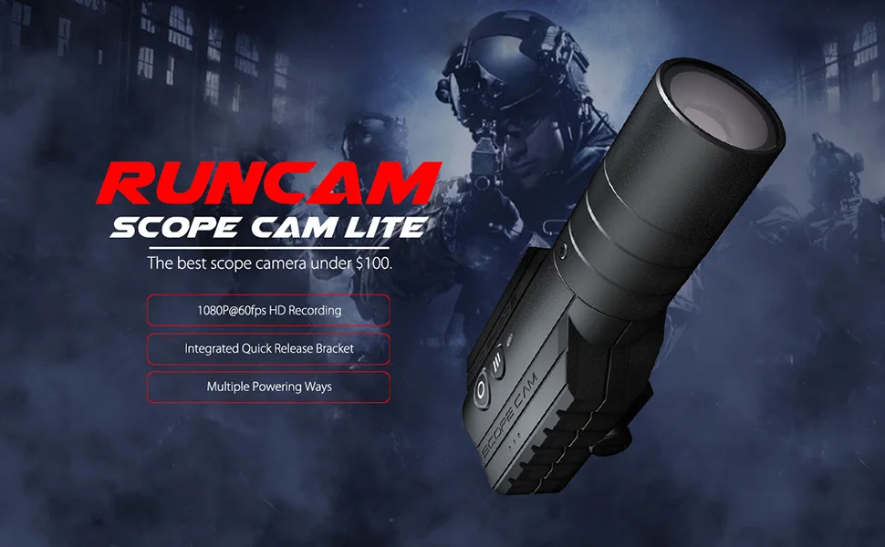 RunCam Scope Cam Lite 1080P HD Built-in WiFi APP Scopecam 2 Military Airsoft Tactical Paintbal Hunting Action Zoom Camera 9