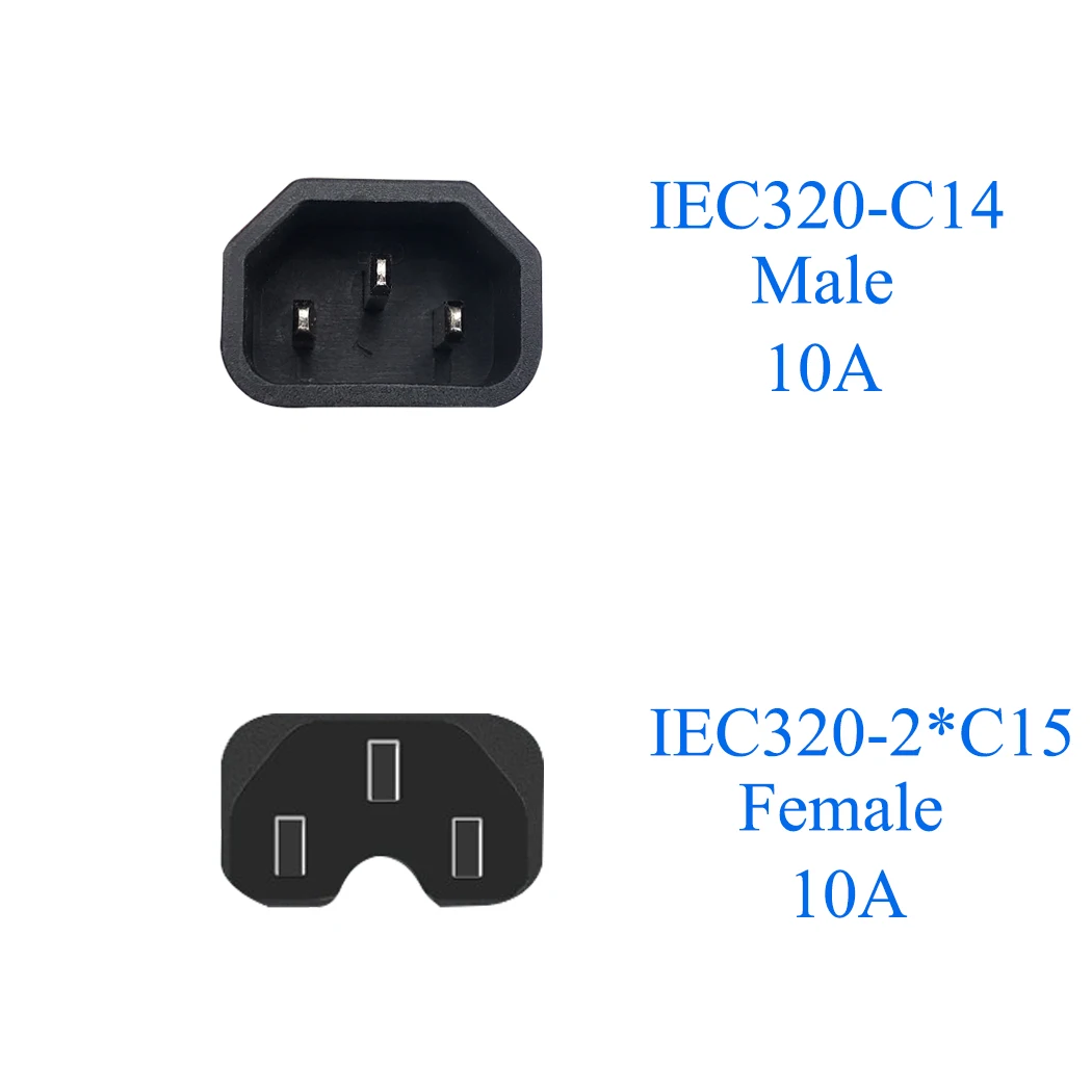 JORINDO IEC 320 C14 to 2 * C15 Y ø  , C14 to 2xC15 Y ø, IEC 320 C14  to 2x C15  