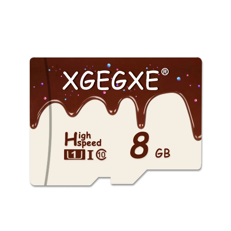 XGEGXE Mini Memory Card 32GB TF Card 64GB Class 10 Chocolate Jam Candy Style High Speed Mini Card 16GB T-Flash Card For Phone - Емкость: 8 Гб