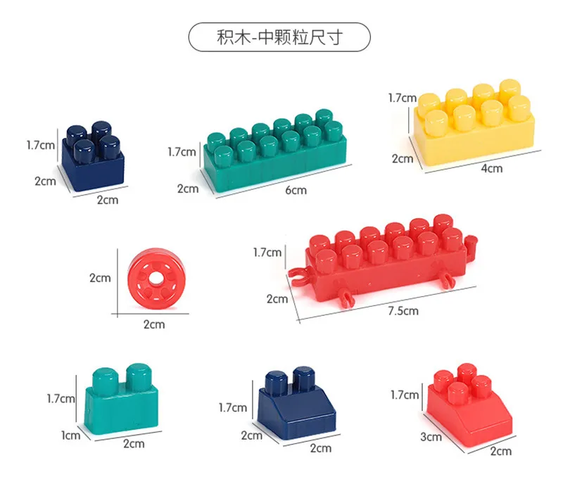 100Pcs Montessori Learning early Education juguetes kindergarten DIY particle toys assembly plastic building blocks 100Pcs Montessori Learning early Education juguetes kindergarten DIY particle toys assembly plastic building blocks