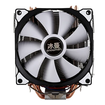 

SNOWMAN CPU Cooler Master 5 Direct Contact Heatpipes freeze Tower Cooling System CPU Cooling Double Fan with PWM 2 Fans