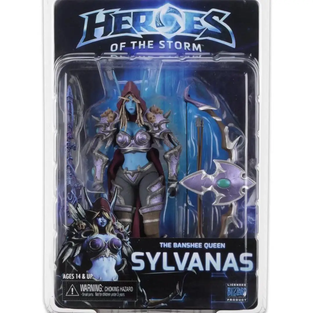 Sylvanas Windrunner NECA &quotHeroes of the Storm&quot ПВХ фигурка Коллекционная модель игрушки для