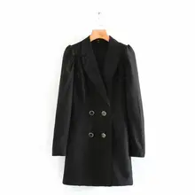 Женский винтажный буф с рукавом сиамская Офисная Женская одежда двубортный деловой комбинезон повседневные тонкие шорты комбинезоны DS3172