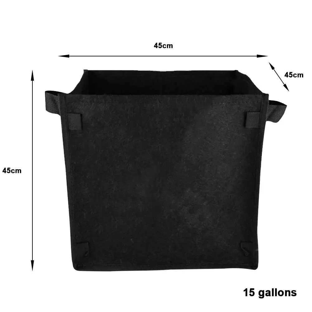 25gallon Квадратный войлочный мешок для посадки цветочный горшок мешок для посадки детский мешок для рассады - Color: 25gallon