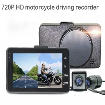 

Dual Lens Dash Motorcycle DVR Camera Screen RGB Front+Rear View Outdoor Dash Cam Waterproof Video Recorder for Car Motorcycle