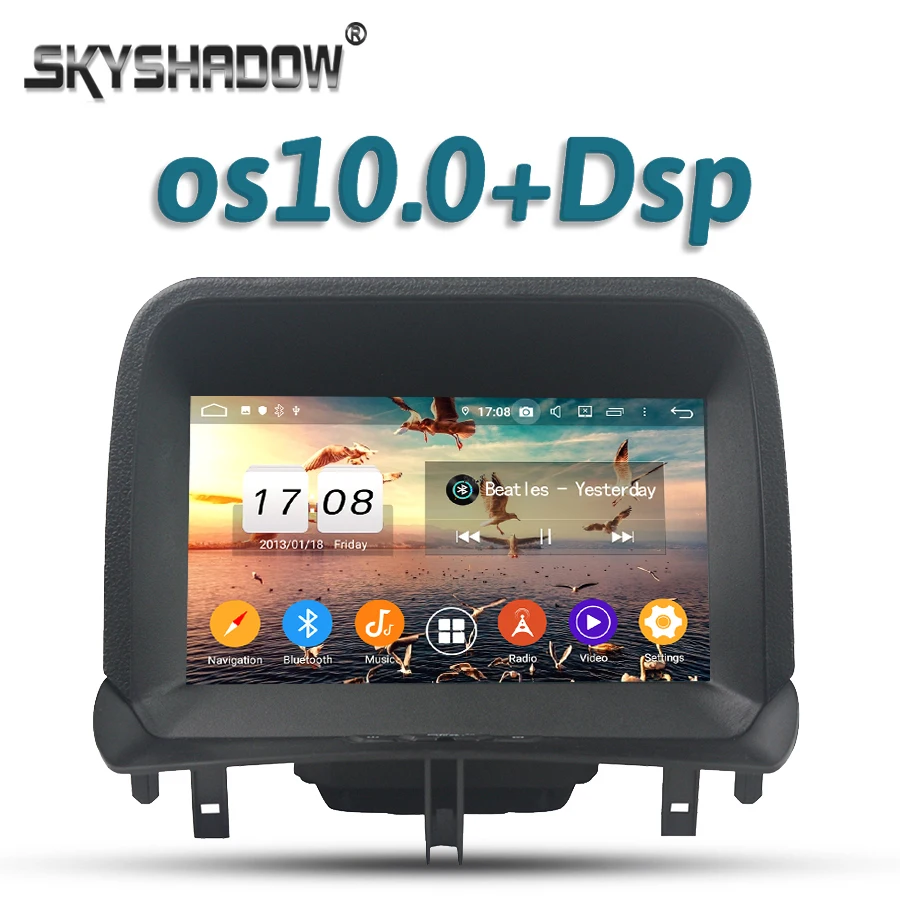 Автомобильный DVD-плеер 720P Android 11 8 ядер 4 Гб + 32 ГБ GPS RDS радио Wi-Fi Bluetooth 5 0 для Ford Tourneo