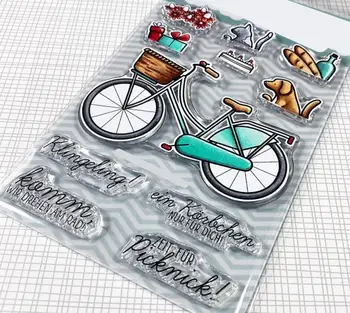 

German Transparent Clear Silicone Stamp/Seal for DIY scrapbooking/photo album Decorative clear stamp A2308