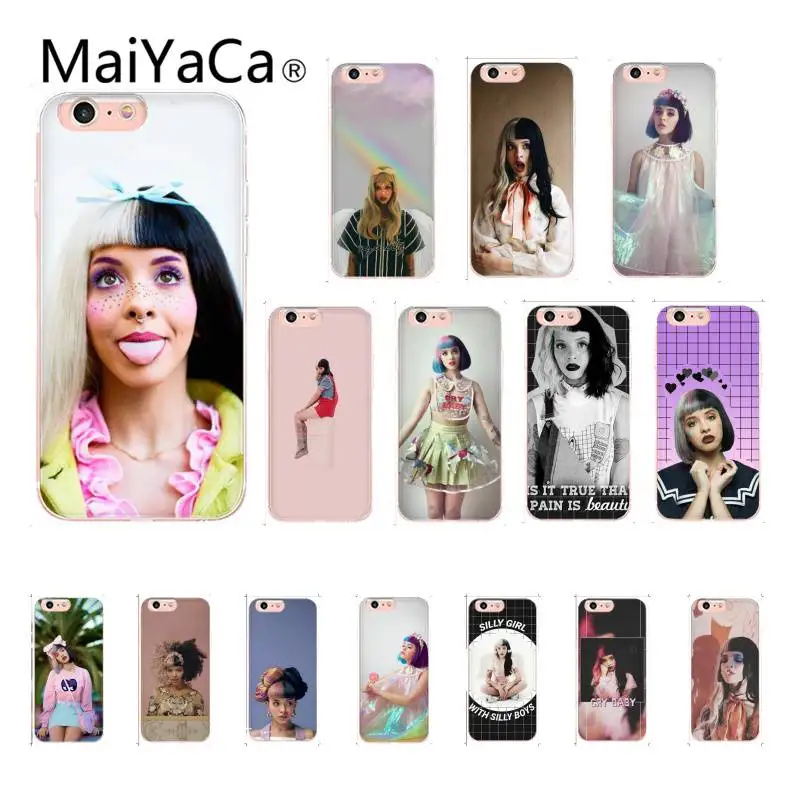 MaiYaCa Melanie Martinez Pleurnichard милый черный мягкий чехол для телефона iPhone 8 7 6 6S Plus X XS MAX 5 5S SE