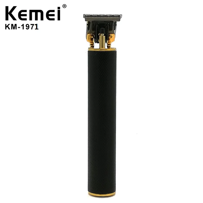 Kemei 1971 Pro Li T-Outliner Skeleton Heavy Hitter Cordless Trimmer Men 0mm Baldheaded Hair Clipper Finish Hair Cutting Machine