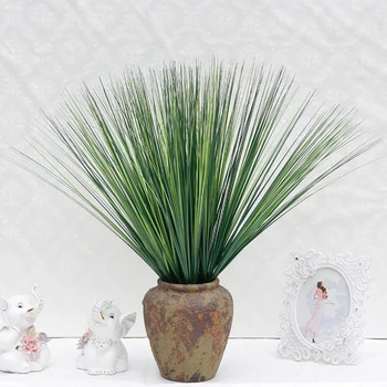 

23.62in Artificial Plant 60cm Artificial Grass Greeny Realistic Onion Grass Long Grass Plastic Shrub Greenery Shrub