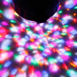 6 светодиодный RGB светодиодный кристалл магический вращающийся шар звуковой контроль сценический светильник красочный E65B