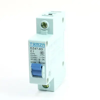 

3000A Overloaded Short Current Circuit Breaker 1 Pole 1A AC 230/400V