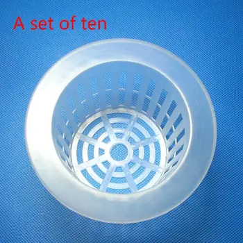 

10pcs/set No.80 Planting Baskets Hydroponics Mesh Pots Plastic Net Basket Soilless Cultivation Flower Plant Grow Nets Cup Access