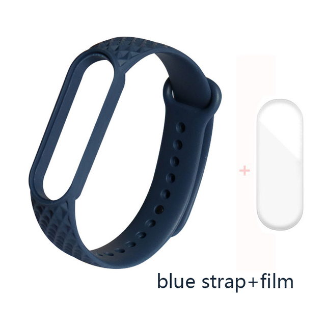 for Xiaomi Band 6 5 4 3 Strap Replacement Wristband MiBand 6 5 Wristband TPU Rhombus Strap for xiaomi Mi Band 5 6 strap