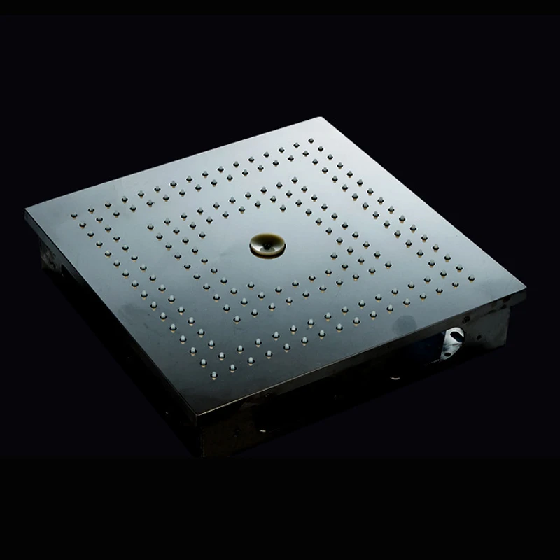 Ванная комната Водопад душевая головка светодиодный светильник пульт дистанционного управления верхний дождь Душ туман дождевая душевая головка 16 дюймов потолочный Душ