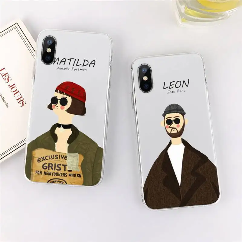 

Leon Matilda Natalie Portman Movie Phone Case Transparent for iPhone 11 12 mini pro XS MAX 8 7 6 6S Plus X 5S SE 2020 XR