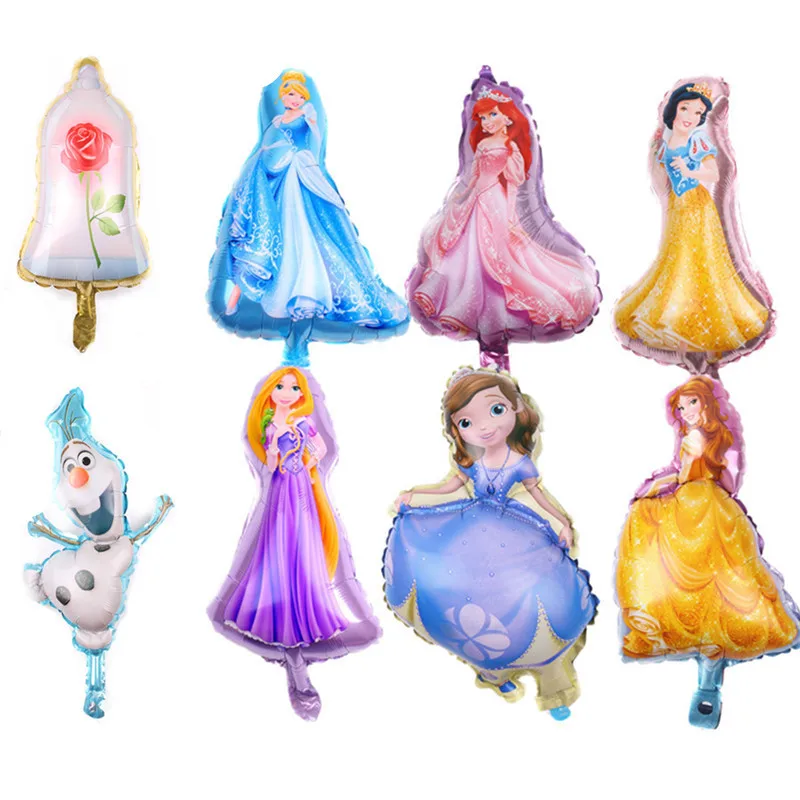 

16Inch Mini Princess Aluminum Balloon Anna Belle Birthday children's day Party decoration Balloons Baby Shower Girl Child toy