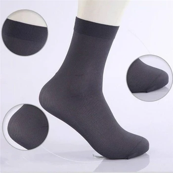 

10 Pairs Men Socks Summer Thin Solid Color Breathabel Fashion Male Ankle Length Socks High Quality