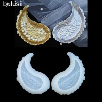 

1 Pair DIY Wing Tray Silicone Jewelry Resin Mold Wings Shape Dishes Plate Mold Resin Casting Mold Jewelry Art Craft Tool