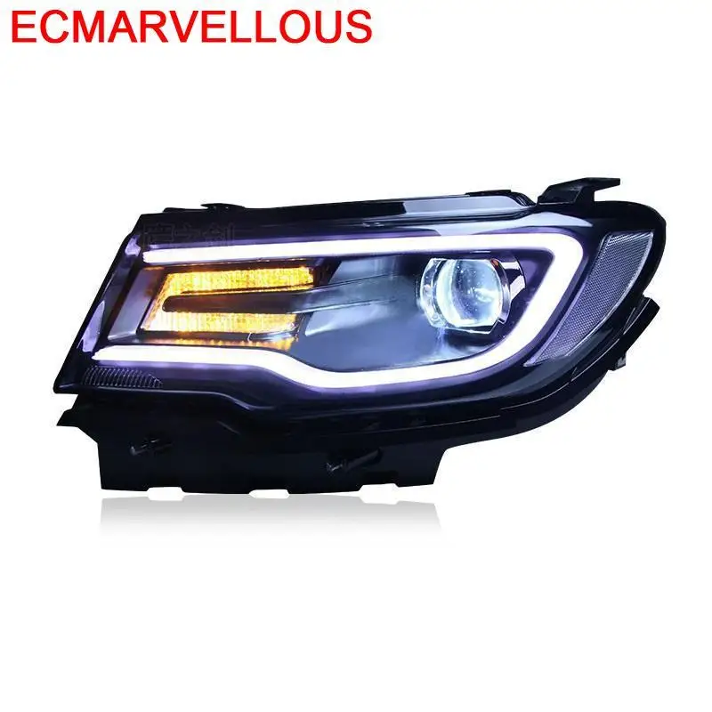 

Lamp Assessoires Exterior Daytime Running Led Side Turn Signal Accessory Headlights Car Lights Assembly FOR Jeep Compass