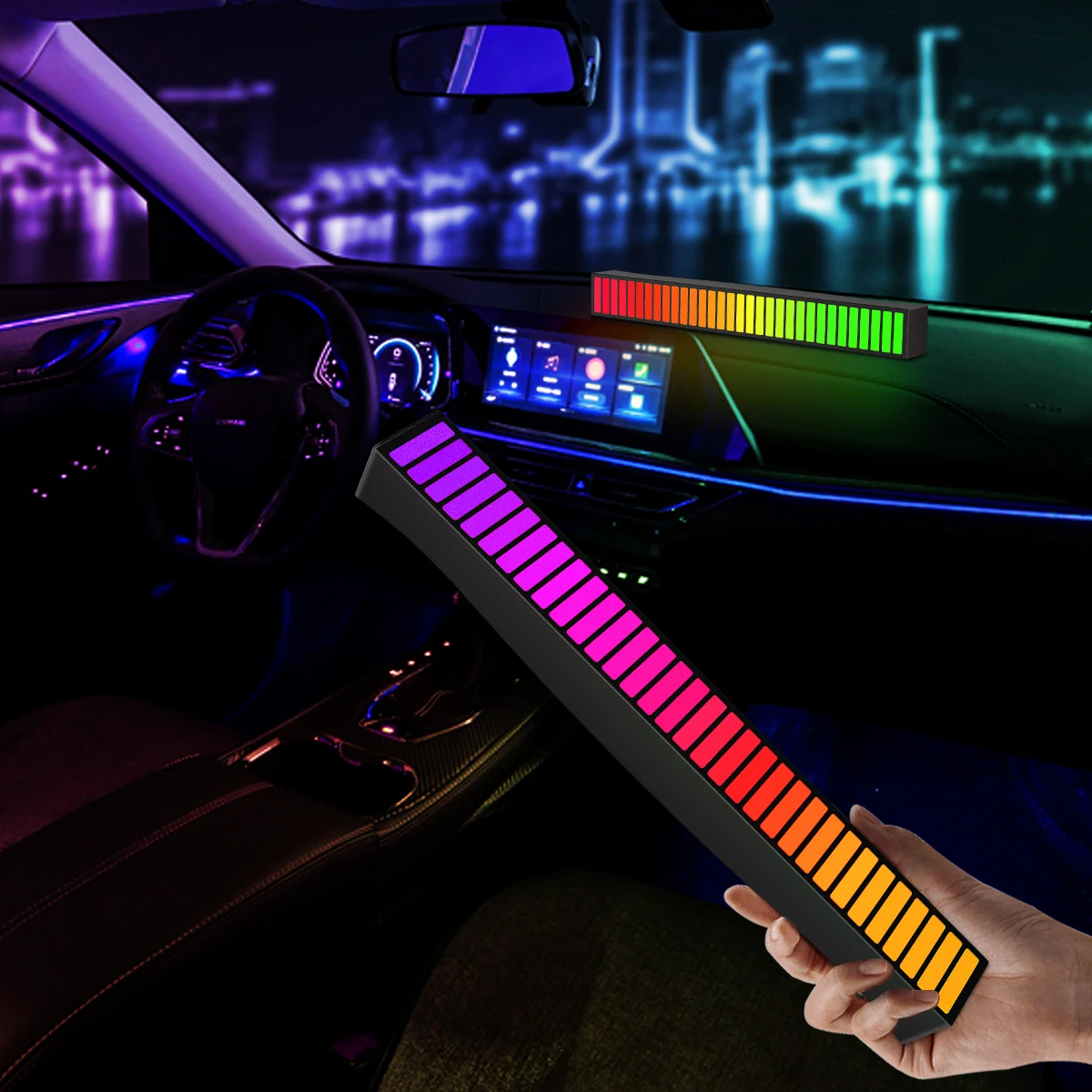 RGB-индикатор звукоснимателя с голосовой активацией 32 бит | Лампы и освещение