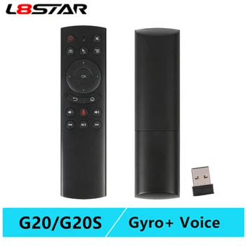 

L8star G20 Air mouse with Voice and Gyroscope smart remote control IR learning G20S air mouse android tv for H96 HK1 set top box