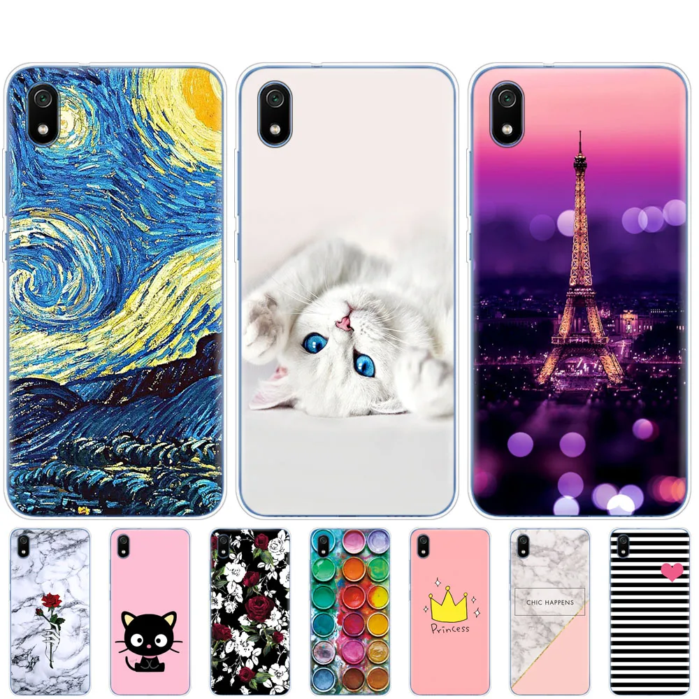 Чехол для xiaomi redmi 7a чехол Мягкая силиконовая задняя крышка из ТПУ 7 a бампер hongmi
