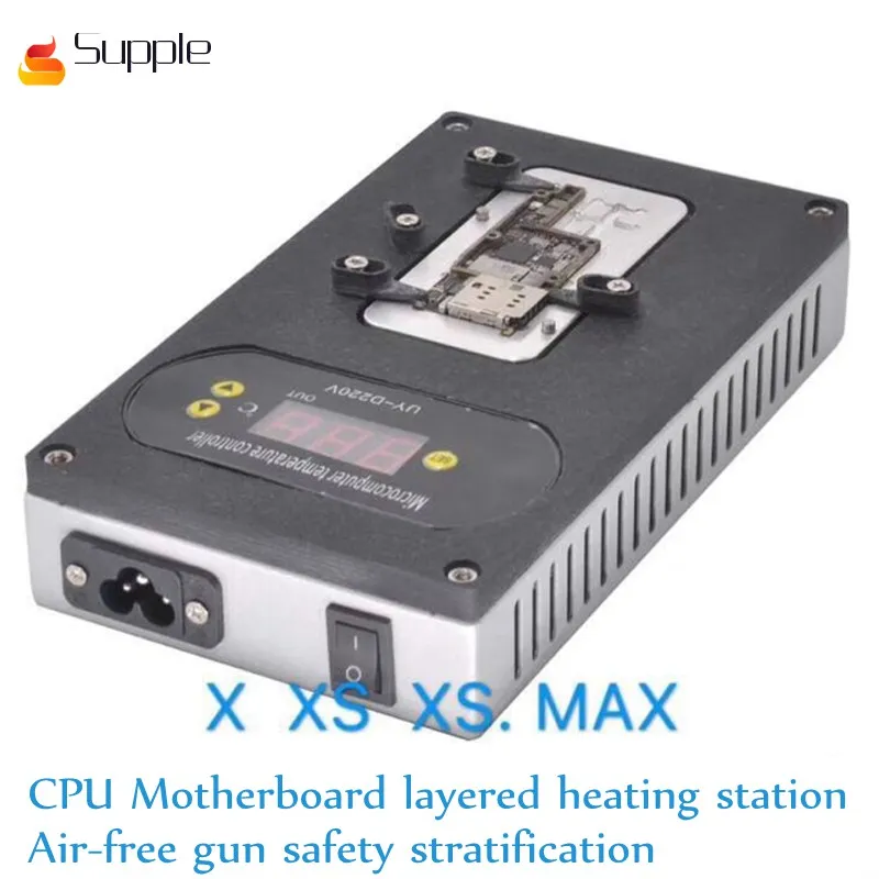 

universal for iphone X XS MAX motherboard layered heating station air-free gun safety stratification repair pad