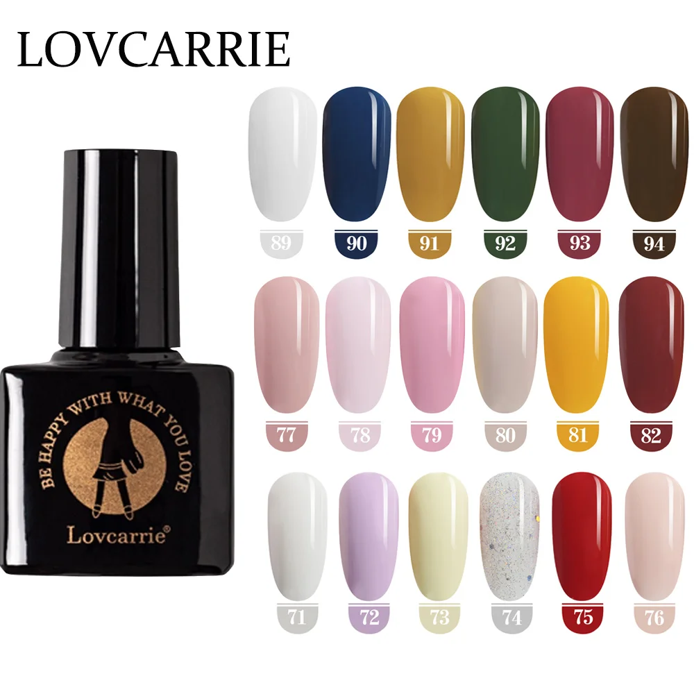  LOVCARRIE Gel Nail Polish Nails Gel UV Colors 6.5ML Primer Vernis Semi Permanent Manicure Gel Varni