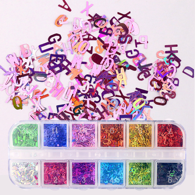 Grid/Set  Nail Art 3D Flakes iridescent Nail Sequins Sparkly 3D Thin Butterfly Flakes Polish Decor For Nail Art Accessories