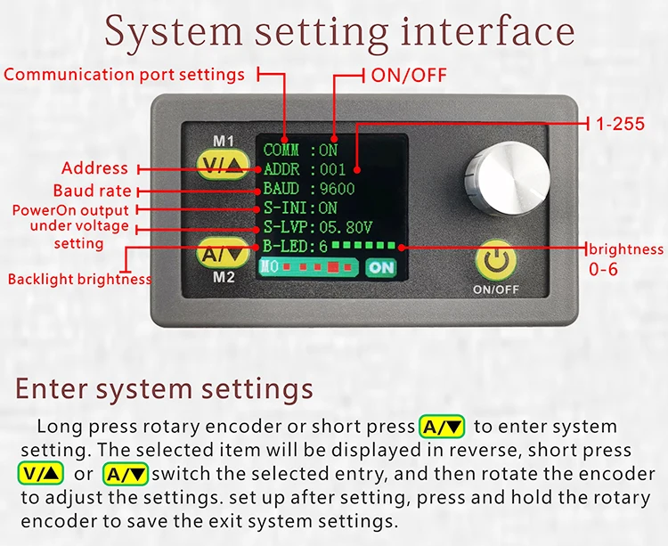 potência 50v5a, ajustável, fonte de voltímetro regulada,