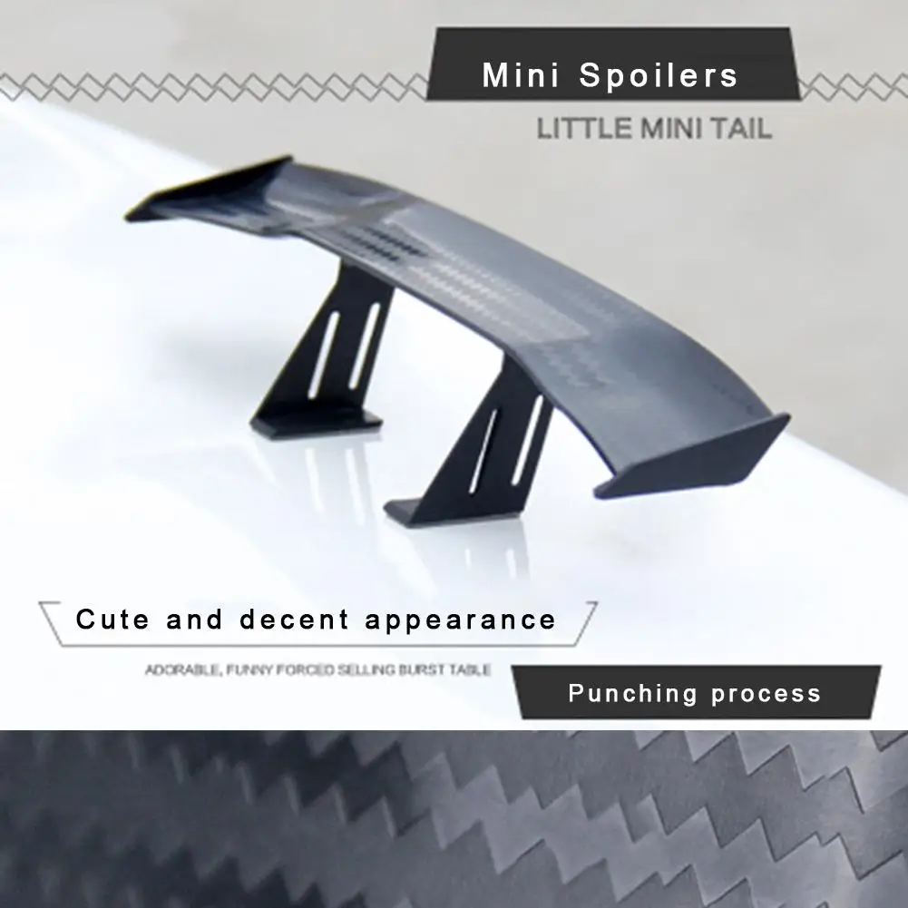 6.7 Pollici Universal Car Tail Wing Carbon Spoiler Economico Mini Auto Fiber Decoration Car-Styling Auto Fiber Decoration