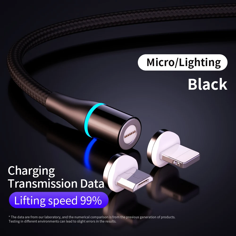 Магнитный Micro USB кабель TEAEGG 3А для iPhone, Android, мобильных телефонов, быстрая зарядка, кабель usb type C, шнур зарядного устройства, свежий - Цвет: HMP