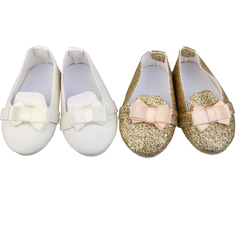 18 Inch Doll Shoes PU Leather for 43cm Reborn Doll
