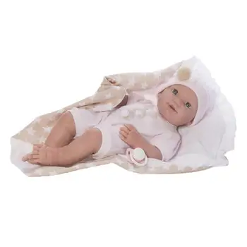 

Пупс Nines 37см RECIEN NACIDO с пледом (N430A)