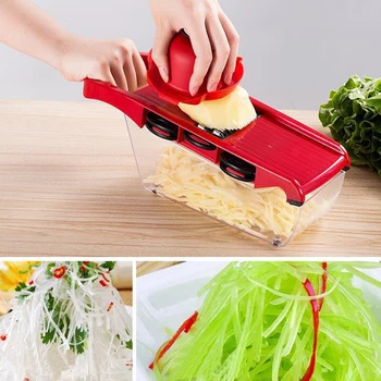 

KAKURI Multifunctional Vegetable Slicer Carrot Potato Fruit Melon Peeler Cutter Vegetable Cutter 6in1 Vegetable Cutter