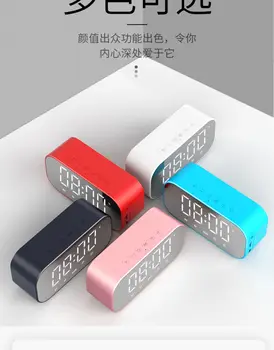 

Led Mirror Alarm Clock Digital Bluetooth Wake Up Light Mini Alarm Clock Projector Sveglia Da Comodino Bedroom Decor GG50nz