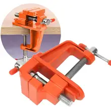 Настольные тиски 35 мм настольные тиски Алюминиевый сплав Малый ремесло зажим блокировать батарею инструмент зажимы аппаратные средства